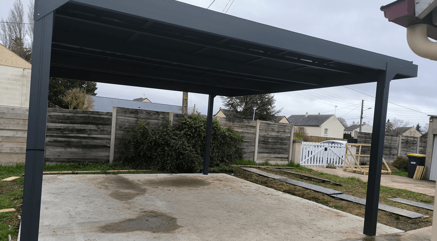 Installation pergola aluminium